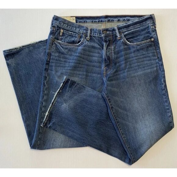 Abercrombie & Fitch Horton Classic Straight Button Fly Jeans 36x32 (Fit 38x32) - Picture 3 of 13